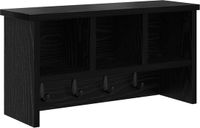 vidaXL Wandkapstok met plank, 50 x 16 x 26 cm, zwart eiken