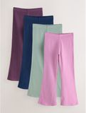 Next - Meisjes - Set van 4 leggings met flared pijpen - Roze