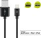 Goobay Lightning USB oplaad- en synchronisatiekabel, voor Apple iPhone, Apple iPod, Apple iPad, zwart, 2 meter