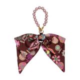 Oilily sleutelhanger Bow Pearls roze