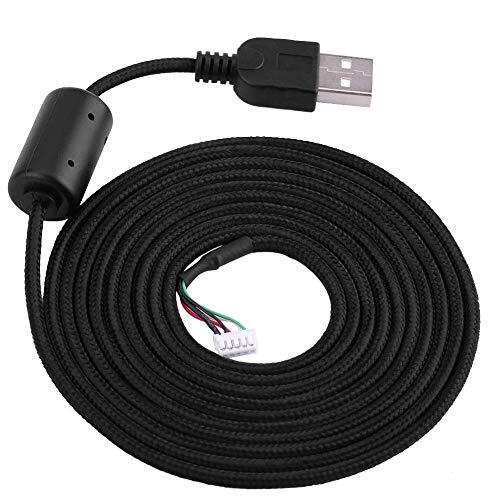 Dilwe1 USB-muiskabel vervangen, 2 Metros Line Wire Kabelreparatie voor muis, muisaccessoire, 3.0 mm buitendiameter Universele kabels Muis voor Logitech G500s Game Mouse