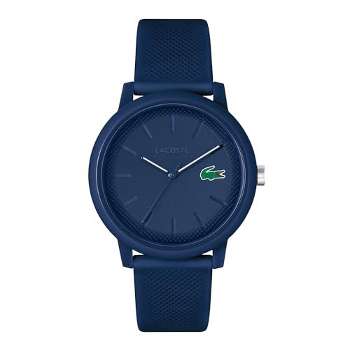 Lacoste Mannen analoog kwarts horloge met siliconen band 2011172, Blauw