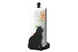Maximex Papierrolhouder Kat, Hout, Zwart, 15 x 30 x 15 cm