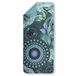 HIP Serviette de sport "mandala's et papillons" - Petrol - (50x100 cm) - Microfibre