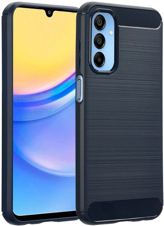 imoshion Brushed Backcover voor de Samsung Galaxy A15 (5G/4G) - Donkerblauw