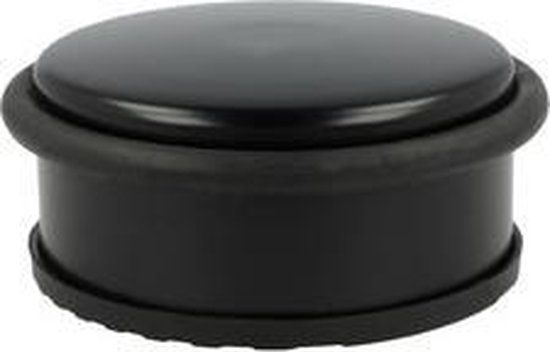 Westcott Deurstopper - Metaal/Chroom met Zwarte Coating - 1200 gram - 100x40mm - AC-E19002