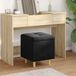 Prolenta Maison Exclusive - Ottomaan met opbergruimte, zwart, 40 x 40 x 45 cm, fluweel
