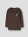 Name It meisjes rib top bruin lange mouw 116