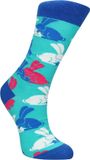 Shots - Sexy Socks Bunny Style Sokken Blauw/Turquoise Katoen/Polyamide/Elastaan Maat 42-46