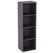 Vida Designs Oxford 4 Laag Kubus Boekenkast, Modern Space-Saving Opbergmeubel for Woonkamer, Slaapkamer or Kantoor, Vrijstaand Display Shelf, H106xW32xD24cm (Grijs)
