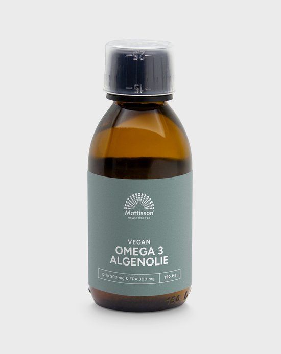 Mattisson HealthStyle Mattisson Vegan Algenolie Vloeibaar 1200mg - Omega 3 - 150 ml