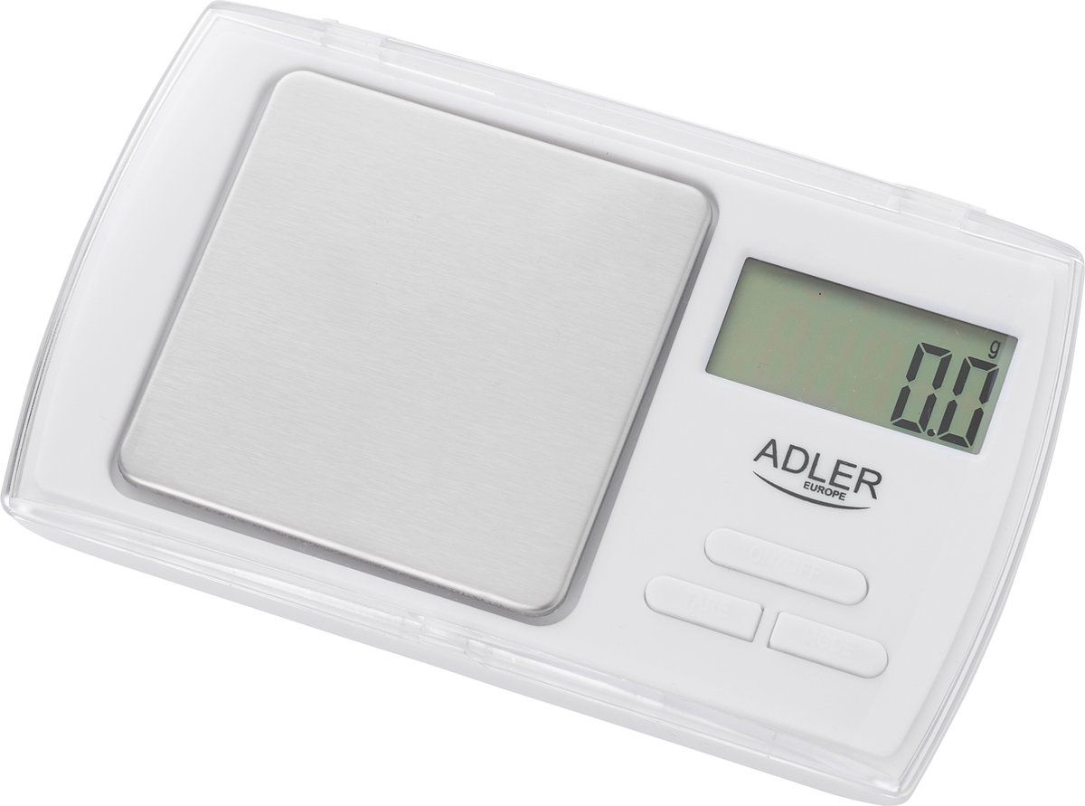Adler Top Choice keukenweegschaal Elektronische weegschaal Wit Rechthoek