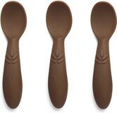Nuuroo Ella Siliconen Baby Lepels - 3 stuks - Dark Oak