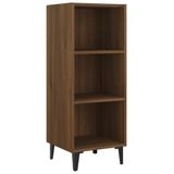 VidaXL Dressoir Bruin Eikenkleur Houtvezel 34,5 x 32,5 x 90 cm