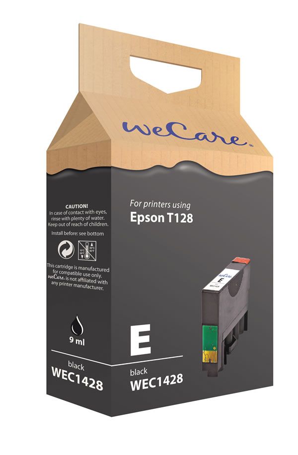 wecare WEC1428 - Inktcartridge - Zwart