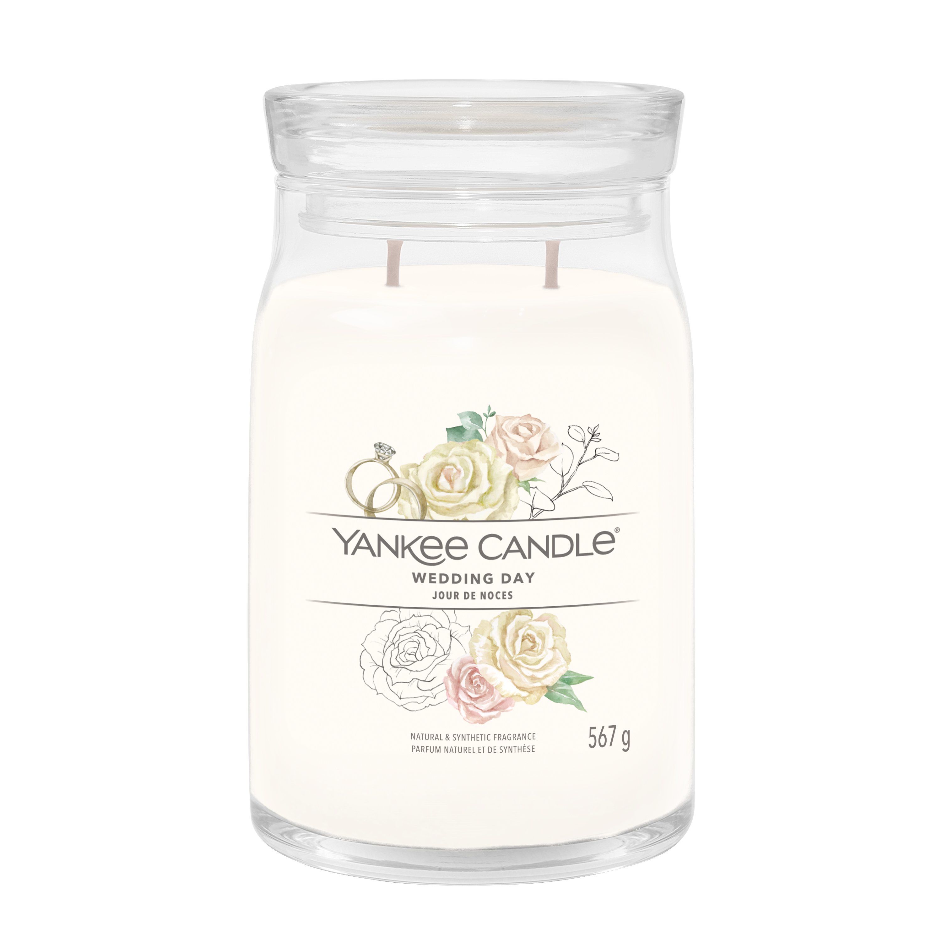 Yankee Candle Signature Cylinder Kaars - Wedding Day - 90 uur - Wit