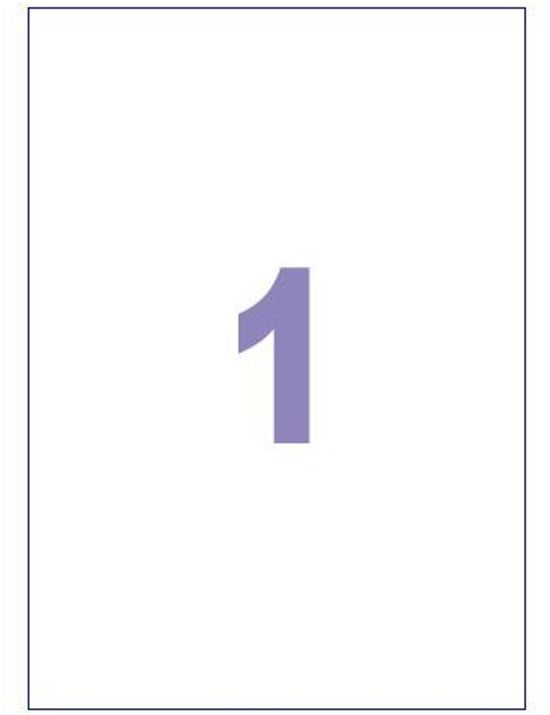 Kangaro K-210297 Etiket - 210x297mm - 100 vel - 1 sticker per vel