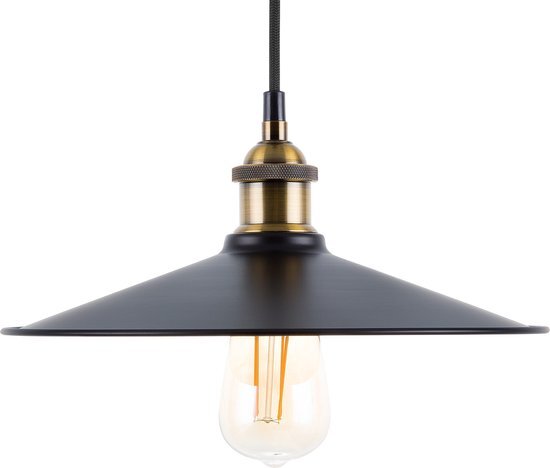 Beliani swift - hanglamp-zwart-metaal