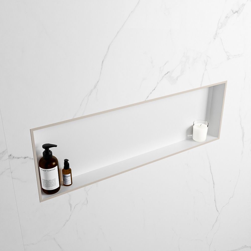 Mondiaz Easy nis met 1 vak 90x30 linen en talc