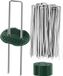 Stroom Commerce B.V. 6-inch 200-pack galvanized garden nails, 11-gauge garden nails, 200-pack U-shaped tent pegs, SOD pegs, lawn stakes for securing weed barrier, ground cover netting and fences