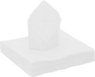 Santex feest servetten - 20x stuks - wit - 40 x 40 cm - papier