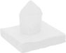 Santex feest servetten - 20x stuks - wit - 40 x 40 cm - papier