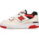 New Balance 550 Sea Salt True Red Unisexe Adultes Cuir