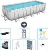 Bestway Rechthoekig Power Steel Zwembad - 640 x 274 x 132 cm - Grijs
