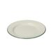 Assiette en émail, gris-vert/blanc, Ø 22 cm