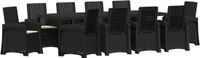 vidaXL Bartafel set 2-persoons Antraciet en crème Polyrattan
