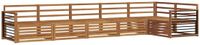 vidaXL Acacia Hout Hoekbank Set Naturel 5 Zitplaatsen