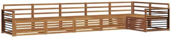 vidaXL Acacia Hout Hoekbank Set Naturel 5 Zitplaatsen