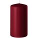 Enlightening Candles Bougie cylindrique/bougie pilier - bordeaux - D6 x H10 cm - 36 heures de combustion - Bougies épaisses - Pour chandelier ou plateau