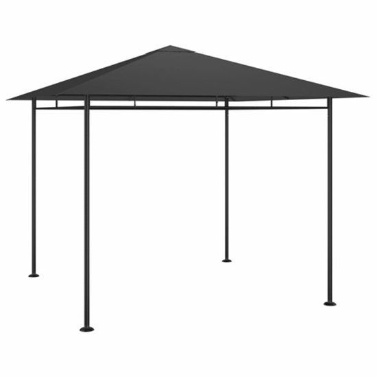 vidaXL Prieel 3x3x2,7 m Antracietkleurig