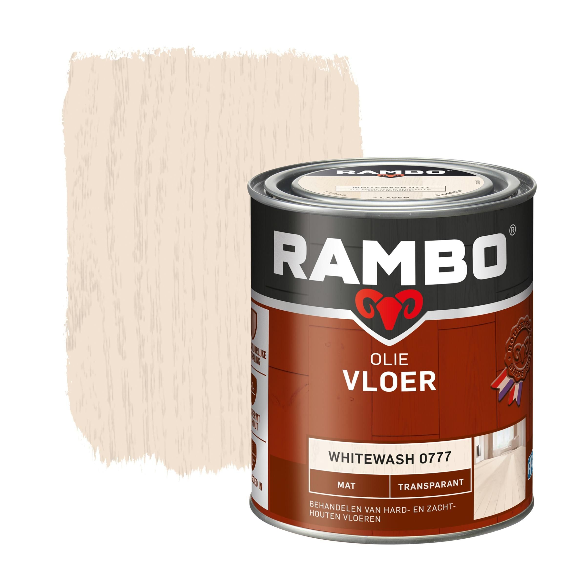 Rambo Vloer Olie Transparant Mat Whitewash - 8716242889496