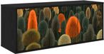 vidaXL Wandmontage TV-meubel ZAANDAM 102 x 33 x 40 cm Zwart eiken
