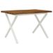 vidaXL Eettafel met levendige rand 110 x 55 x 75 cm