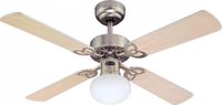 Westinghouse Vegas Plafondventilator met verlichting, 105 cm, geborsteld aluminium en hout