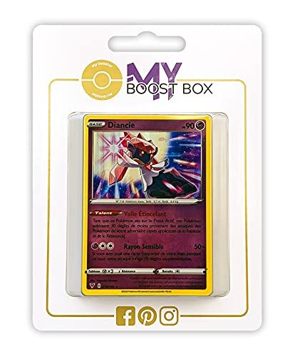 my-booster Diancie 79/185 Holo - Myboost X Epée et Bouclier 4 Voltage Éclatant - Doos met 10 Franse Pokemon kaarten