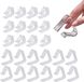 Unyqoos® Set de 24 serre-tafelklemmen stevig en transparant