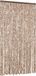 vidaXL Vliegengordijn, beige en donkerbruin, 100 x 200 cm, chenille
