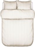Marc O'Polo Classic Fine Stripe Dekbedovertrek Biologisch Katoen Dark Sand - Lits-Jumeaux XL – 260x200/220 cm