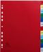Exacompta 20x Tabbladen met bedrukte tabs in gekleurde PP - 12 tabs - januari/december - A4 maxi - Geassorteerde felle kleuren - 92E