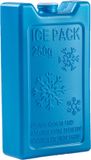 Plasticforte 250 grams koelelementen - 13 x 7 x 3 cm - blauw - kunststof - met sneeuwvlokken print
