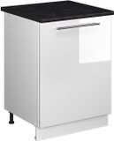 Vicco Wastafelkast Fame-Line, Wit Hoogglans/Wit, 60 cm