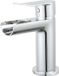 BES LED Leoni Waterval Wastafelmengkraan Opbouw Rond Chroom