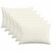 vidaXL Kussensloop 6 pcs ALMELO Crèmekleurig 40 x 60 cm corduroy