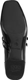 Tamaris Escarpins à lanières pour femme, forme carrée, petit talon bloc 1-22318-43, Taille:40 EU, Couleur:Noir