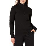Amazon Essentials Dames Fleece top met lange mouwen en kwartrits