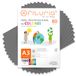 Kleurpapier, verpakking met 1000 vellen A3, 80 g, kleurrijk papier voor knutselwerk, printer, scrapbooking, ideaal voor Origami, Papyroflexia, kantoor en school (grijs, 1000 h)